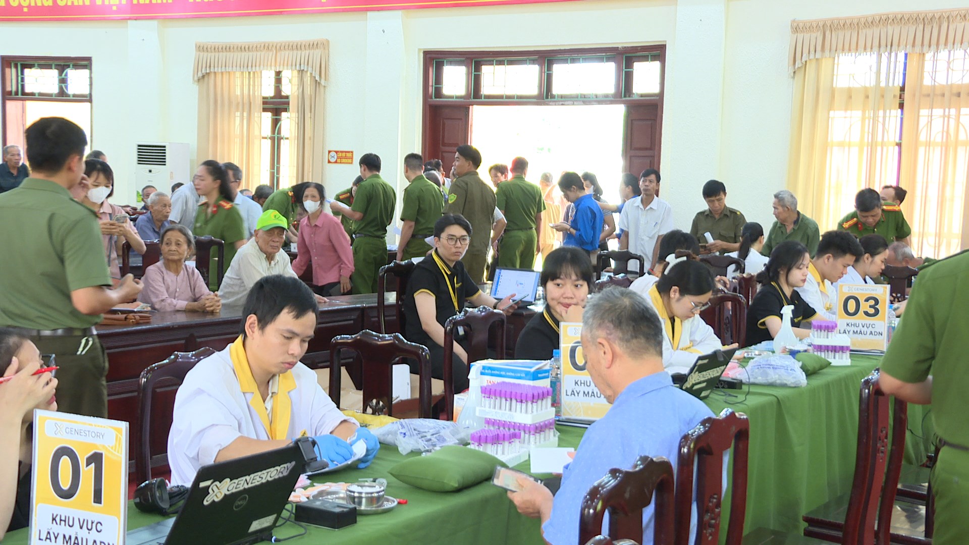 Xã Yên Thế triển khai cao điểm thu nhận mẫu sinh phẩm ADN thân nhân liệt sĩ chưa xác định thông tin phần mộ.mp4