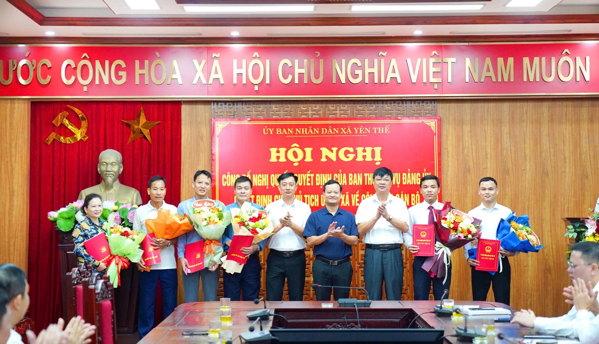 Xã Yên Thế tổ chức Hội nghị công bố các Nghị quyết, quyết định về công tác cán bộ.mp4